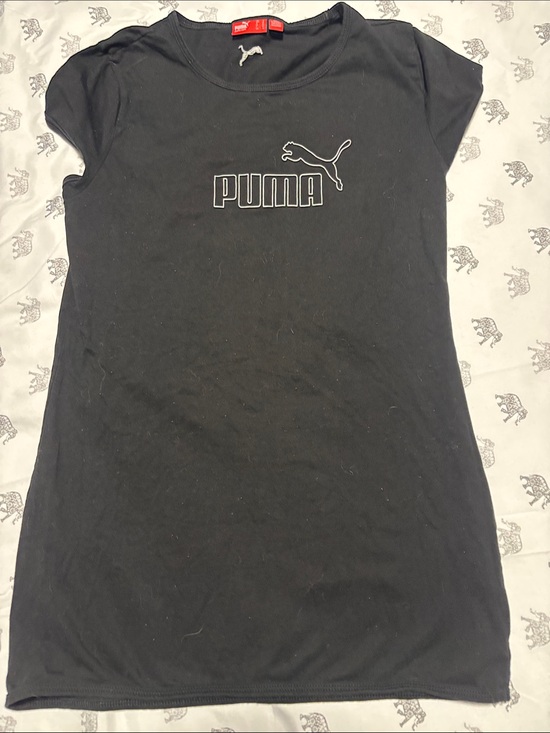 Puma Tops - Puma Black Tee with White Logo
